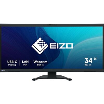 Eizo EV3450XC FlexScan (3440 x 1440 pixels, 34.10"), Moniteur, Noir - Publicité Eizo EV3450XC FlexScan (3440 x 1440 pixels, 34.10"), Moniteur, Noir - Publicité