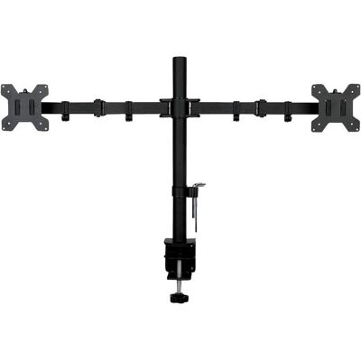 ART Uchwyt biurkowy na 2 monitory 13" - 27" (L-02N) (Tables, 27", 10 kg), Support de moniteur, Noir - Publicité ART Uchwyt biurkowy na 2 monitory 13" - 27" (L-02N) (Tables, 27", 10 kg), Support de moniteur, Noir - Publicité