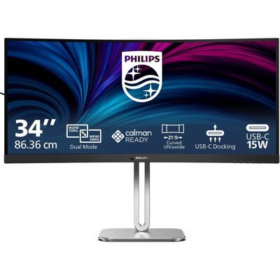 Philips 34B2U5900C (5120 x 2160 pixels, 34"), Moniteur, Gris, Argent - Publicité Philips 34B2U5900C (5120 x 2160 pixels, 34"), Moniteur, Gris, Argent - Publicité