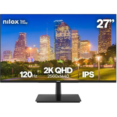 Nilox Écran 27 pouces 2K IPS 120Hz HDMI DisplayPort - Moniteur PC - Publicité Nilox Écran 27 pouces 2K IPS 120Hz HDMI DisplayPort - Moniteur PC - Publicité