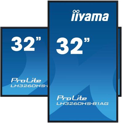 IIYAMA ProLite LH3260HS-B1AG (1920 x 1080 pixels, 31.50"), Affichage dynamique, Noir - Publicité IIYAMA ProLite LH3260HS-B1AG (1920 x 1080 pixels, 31.50"), Affichage dynamique, Noir - Publicité