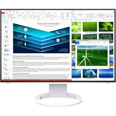 Eizo FlexScan EV2485 (1920 x 1200 pixels, 24.10"), Moniteur, Blanc - Publicité Eizo FlexScan EV2485 (1920 x 1200 pixels, 24.10"), Moniteur, Blanc - Publicité