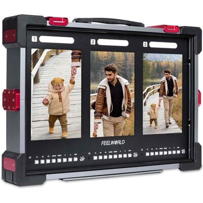 Feelworld PS101 Triple 10.1 inch Vertical Display Monitor (10.10", Full HD), Moniteur vidéo, Gris - Publicité Feelworld PS101 Triple 10.1 inch Vertical Display Monitor (10.10", Full HD), Moniteur vidéo, Gris - Publicité