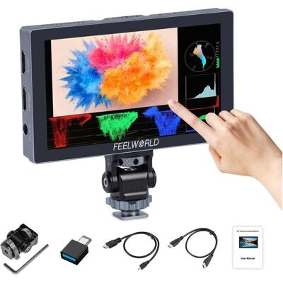 Feelworld P6X Moniteur de terrain pour DSLR 5,5 pouces Aluminium Écran tactile 4K HDMI - Publicité Feelworld P6X Moniteur de terrain pour DSLR 5,5 pouces Aluminium Écran tactile 4K HDMI - Publicité