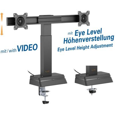 myWall My Wall "HL66-2L" Monitorhalterung (Tables, 27", 10 kg), Support de moniteur, Noir - Publicité myWall My Wall "HL66-2L" Monitorhalterung (Tables, 27", 10 kg), Support de moniteur, Noir - Publicité