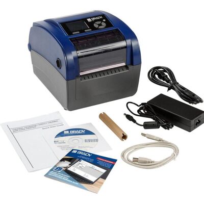 Brady BBP12-SPS-UE, Imprimante à transfert thermique, largeur max. 118mm, 300 dpi, série, USB, LAN, avec (300 dpi), Imprimante d'étiquettes, Bleu, Gris - Publicité Brady BBP12-SPS-UE, Imprimante à transfert thermique, largeur max. 118mm, 300 dpi, série, USB, LAN, avec (300 dpi), Imprimante d'étiquettes, Bleu, Gris - Publicité