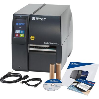 Brady BradyPrinter i7100-300-ESD-UE, Imprimante à transfert thermique, largeur max. 110 mm, 300 dpi, USB, (300 dpi), Imprimante d'étiquettes, Noir - Publicité Brady BradyPrinter i7100-300-ESD-UE, Imprimante à transfert thermique, largeur max. 110 mm, 300 dpi, USB, (300 dpi), Imprimante d'étiquettes, Noir - Publicité