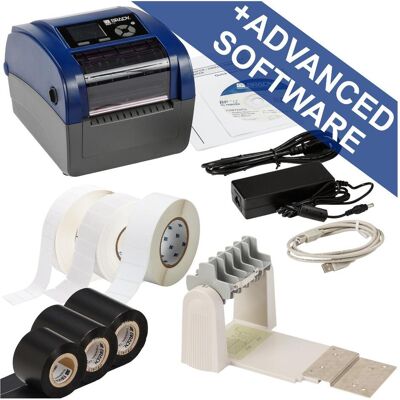 Brady BBP12-LAB Kit-UE Imprimante à transfert thermique largeur max. 118mm 300 dpi Série USB - T (300 dpi), Imprimante d'étiquettes, Bleu, Gris - Publicité Brady BBP12-LAB Kit-UE Imprimante à transfert thermique largeur max. 118mm 300 dpi Série USB - T (300 dpi), Imprimante d'étiquettes, Bleu, Gris - Publicité