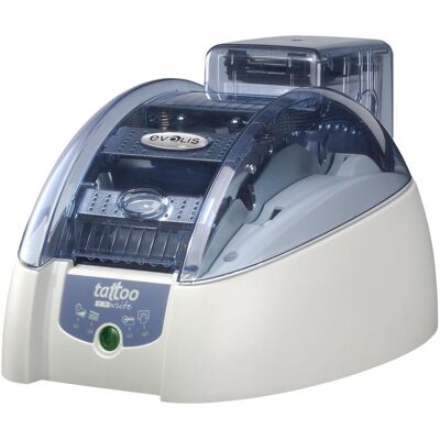 Evolis Tattoo2 RW, simple face (300 dpi), Imprimante d'étiquettes, Bleu - Publicité Evolis Tattoo2 RW, simple face (300 dpi), Imprimante d'étiquettes, Bleu - Publicité