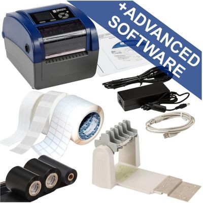 Brady BBP12-DATA Kit-UE, imprimante à transfert thermique, largeur max. 118mm, 300 dpi, sériel, USB, LAN (300 dpi), Imprimante d'étiquettes, Bleu, Noir - Publicité Brady BBP12-DATA Kit-UE, imprimante à transfert thermique, largeur max. 118mm, 300 dpi, sériel, USB, LAN (300 dpi), Imprimante d'étiquettes, Bleu, Noir - Publicité