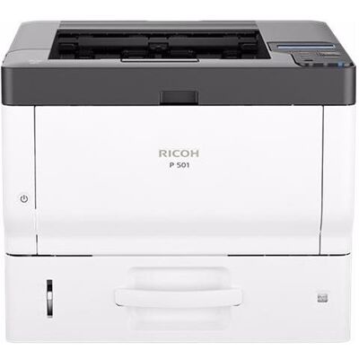 Ricoh P 501 (Laser, Noir et blanc), Imprimante, Blanc - Publicité Ricoh P 501 (Laser, Noir et blanc), Imprimante, Blanc - Publicité