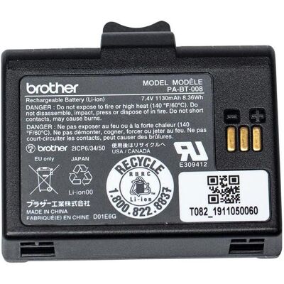 Brother PA-BT-008 Pile pour imprimante, Imprimante : accessoires - Publicité Brother PA-BT-008 Pile pour imprimante, Imprimante : accessoires - Publicité