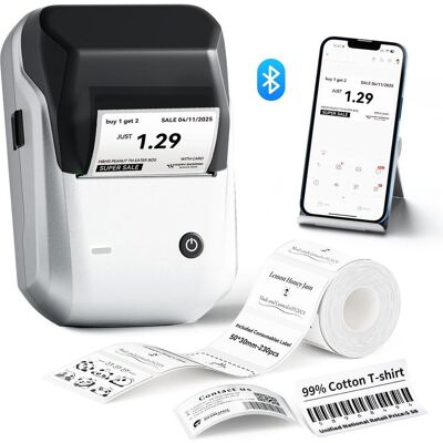 Niimbot B1 (203 dpi), Imprimante d'étiquettes, Argent - Publicité Niimbot B1 (203 dpi), Imprimante d'étiquettes, Argent - Publicité