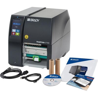 Brady BradyPrinter i7100-300-P-ESD-UE, imprimante à transfert thermique, largeur max. 110 mm, 300 dpi, (300 dpi), Imprimante d'étiquettes - Publicité Brady BradyPrinter i7100-300-P-ESD-UE, imprimante à transfert thermique, largeur max. 110 mm, 300 dpi, (300 dpi), Imprimante d'étiquettes - Publicité
