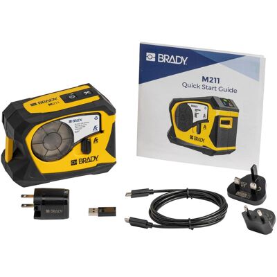 Brady Imprimante d'étiquettes M211, imprimante mobile à transfert thermique, 203dpi, largeur max. 19.05 (203 dpi), Imprimante d'étiquettes - Publicité Brady Imprimante d'étiquettes M211, imprimante mobile à transfert thermique, 203dpi, largeur max. 19.05 (203 dpi), Imprimante d'étiquettes - Publicité