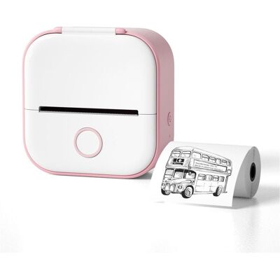 Phomemo T02 (USB-C), Imprimante de caisse, Rose, Blanc - Publicité Phomemo T02 (USB-C), Imprimante de caisse, Rose, Blanc - Publicité