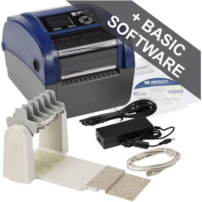 Brady BBP12-UE+Unwinder, imprimante à transfert thermique, largeur max. 118mm, 300 dpi, série, USB, LAN (300 dpi), Imprimante d'étiquettes, Noir, Bleu - Publicité Brady BBP12-UE+Unwinder, imprimante à transfert thermique, largeur max. 118mm, 300 dpi, série, USB, LAN (300 dpi), Imprimante d'étiquettes, Noir, Bleu - Publicité