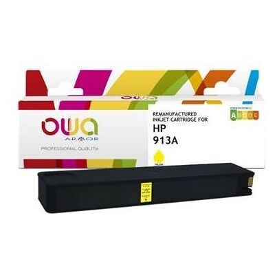 Armor OWA, Cartouche d'impression, OWA Encre compatible HP 913A Y jaune F6T79AE (Y) - Publicité Armor OWA, Cartouche d'impression, OWA Encre compatible HP 913A Y jaune F6T79AE (Y) - Publicité