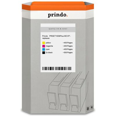 Prindo, Cartouche d'impression, Basic Multipack Noir(e) / Cyan / Magenta / Jaune (PRSET1636Plus MCVP) (C, CF, M, Y) - Publicité Prindo, Cartouche d'impression, Basic Multipack Noir(e) / Cyan / Magenta / Jaune (PRSET1636Plus MCVP) (C, CF, M, Y) - Publicité