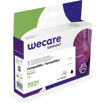 Wecare - 46 Ml - Noir - Cartouche d'encre compatible - Epson T7021 - Pour Epson WP-4015 à WP-4595 - Publicité Wecare - 46 Ml - Noir - Cartouche d'encre compatible - Epson T7021 - Pour Epson WP-4015 à WP-4595 - Publicité