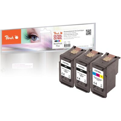 Peach, Cartouche d'impression, Encre Canon PG-575X /CL-576XL MP Plus noire/couleur (CF) - Publicité Peach, Cartouche d'impression, Encre Canon PG-575X /CL-576XL MP Plus noire/couleur (CF) - Publicité