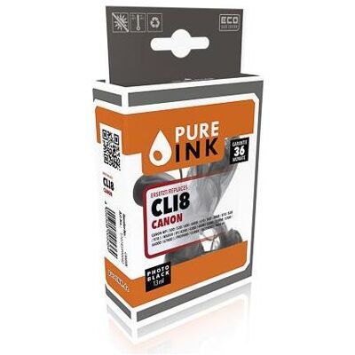 Pure Ink, Cartouche d'impression, CAN8BK PI CANON CLI8BK MP Encre photo blk rebuilt Chip 13ml (CF) - Publicité Pure Ink, Cartouche d'impression, CAN8BK PI CANON CLI8BK MP Encre photo blk rebuilt Chip 13ml (CF) - Publicité