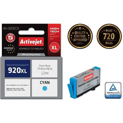 Activejet, Cartouche d'impression, AH-920CCX - 12 ml - cyan - compatible (C) - Publicité Activejet, Cartouche d'impression, AH-920CCX - 12 ml - cyan - compatible (C) - Publicité