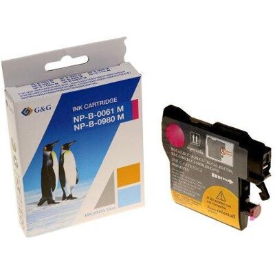 G&G, Cartouche d'impression, compatible Encre avec LC-980M, LC-1100M, NP-B-0061M/1100M/980M, magenta, 260S (M) - Publicité G&G, Cartouche d'impression, compatible Encre avec LC-980M, LC-1100M, NP-B-0061M/1100M/980M, magenta, 260S (M) - Publicité