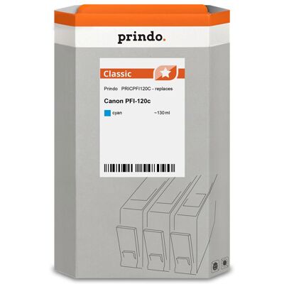 Prindo, Cartouche d'impression, compatible avec Canon PFI-120c (C) - Publicité Prindo, Cartouche d'impression, compatible avec Canon PFI-120c (C) - Publicité