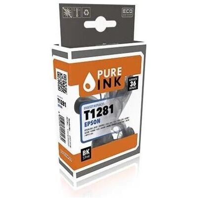 Pure Ink, Cartouche d'impression, EPST1281BK PI EPSON T1281 BX Encre noire rebuilt 170pages Chip 5,9ml (CF) - Publicité Pure Ink, Cartouche d'impression, EPST1281BK PI EPSON T1281 BX Encre noire rebuilt 170pages Chip 5,9ml (CF) - Publicité