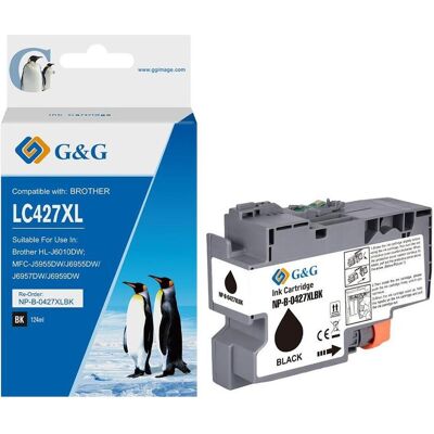 G&G, Cartouche d'impression, kompatibel Ink mit LC-427XLBK, NP-B-0427XLBK, black (CF) - Publicité G&G, Cartouche d'impression, kompatibel Ink mit LC-427XLBK, NP-B-0427XLBK, black (CF) - Publicité