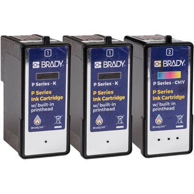 Brady, Cartouche d'impression, Multipack d'encre pour BradyJetT (C, M, Y) - Publicité Brady, Cartouche d'impression, Multipack d'encre pour BradyJetT (C, M, Y) - Publicité