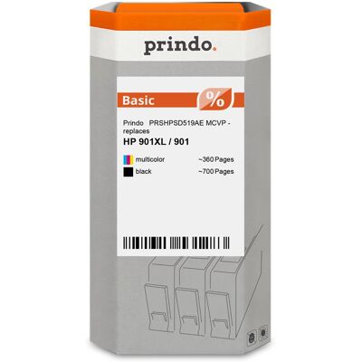 Prindo, Cartouche d'impression, Basic XL Multipack Noir(e) / Plusieurs couleurs (PRSHPSD519AE MCVP) (CF) - Publicité Prindo, Cartouche d'impression, Basic XL Multipack Noir(e) / Plusieurs couleurs (PRSHPSD519AE MCVP) (CF) - Publicité