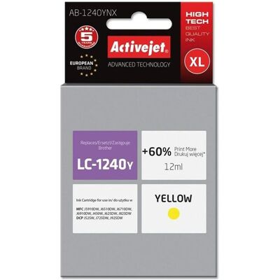 Activejet, Cartouche d'impression, AB-1240YNX Cartouche(s) d'impression Compatible Haut rendement (XL) (Y) - Publicité Activejet, Cartouche d'impression, AB-1240YNX Cartouche(s) d'impression Compatible Haut rendement (XL) (Y) - Publicité