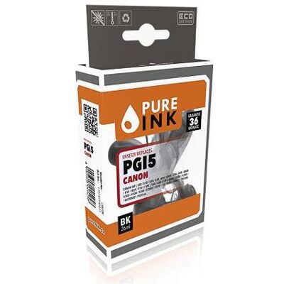 Pure Ink, Cartouche d'impression, CAN5BK PI CANON PGI5BK MP Encre noire rebuilt 505pages Puce 26ml (CF) - Publicité Pure Ink, Cartouche d'impression, CAN5BK PI CANON PGI5BK MP Encre noire rebuilt 505pages Puce 26ml (CF) - Publicité