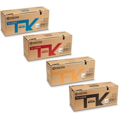 Kyocera Toner, Toner original TK-5280 - Multipack de 4 (cyan, magenta, jaune, noir) (C, M, Y) - Publicité Kyocera Toner, Toner original TK-5280 - Multipack de 4 (cyan, magenta, jaune, noir) (C, M, Y) - Publicité