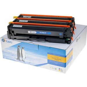 Set de toners cyan, magenta, jaune G&G - Compatible HP 201X - Publicité Set de toners cyan, magenta, jaune G&G - Compatible HP 201X - Publicité