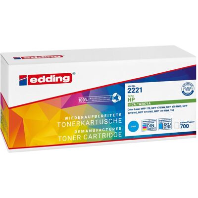 Toner Cyan Edding HP 117A Compatible 700 Pages - Cartouche d'Imprimante - Publicité Toner Cyan Edding HP 117A Compatible 700 Pages - Cartouche d'Imprimante - Publicité
