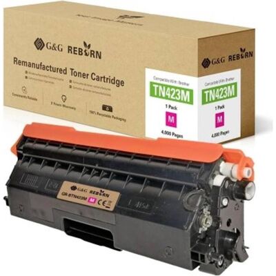 Toner Magenta G&G TN-423M - Recyclable & Écologique - Publicité Toner Magenta G&G TN-423M - Recyclable & Écologique - Publicité