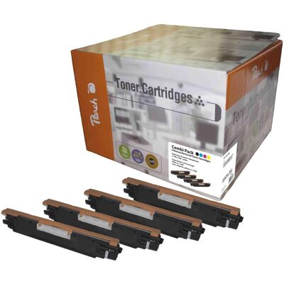 Cartouche de toner multicolore Peach PT438 - Pour HP LaserJet MFP - Publicité Cartouche de toner multicolore Peach PT438 - Pour HP LaserJet MFP - Publicité