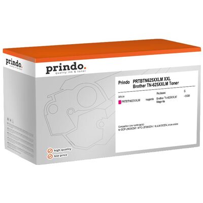 Prindo, Toner, kompatibel mit Brother TN-625XXLM (M) - Publicité Prindo, Toner, kompatibel mit Brother TN-625XXLM (M) - Publicité