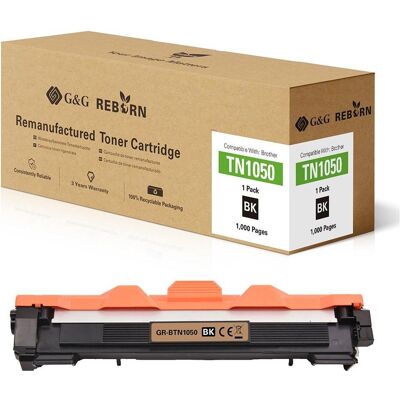G&G Brother TN-1050 Toner Remanufacturé - Cartouche de toner pour imprimante - Publicité G&G Brother TN-1050 Toner Remanufacturé - Cartouche de toner pour imprimante - Publicité