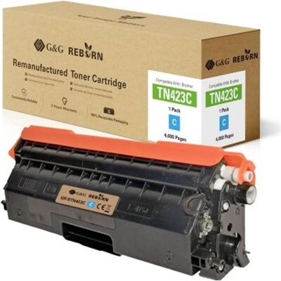 Toner cyan G&G Brother TN-423C - 4000 pages - Publicité Toner cyan G&G Brother TN-423C - 4000 pages - Publicité