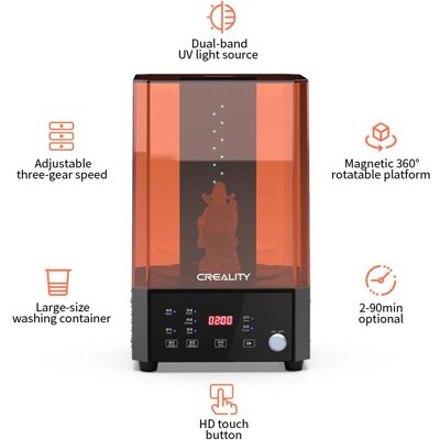 Creality - WashStation - UV 360° - 3D Printer Accessory - Publicité Creality - WashStation - UV 360° - 3D Printer Accessory - Publicité