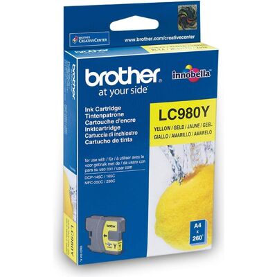 Brother Cartouche d'impression, Lc-980y (Y) - Publicité Brother Cartouche d'impression, Lc-980y (Y) - Publicité