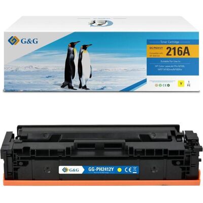 G&G, Toner, kompatibel Toner mit HP W2412A, NT-PH2412Y, HP 216A, yellow, 850S (Y) - Publicité G&G, Toner, kompatibel Toner mit HP W2412A, NT-PH2412Y, HP 216A, yellow, 850S (Y) - Publicité