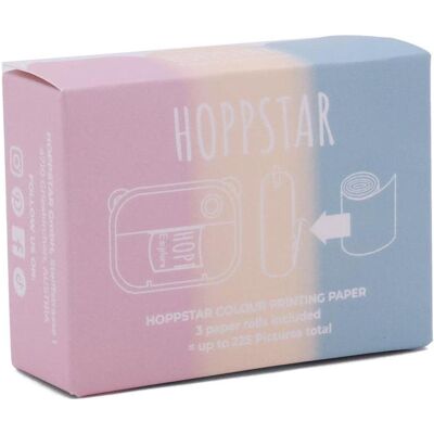 Hoppstar Modèle 01399 - Rouleaux de papier thermique colorés pour caméra - Publicité Hoppstar Modèle 01399 - Rouleaux de papier thermique colorés pour caméra - Publicité