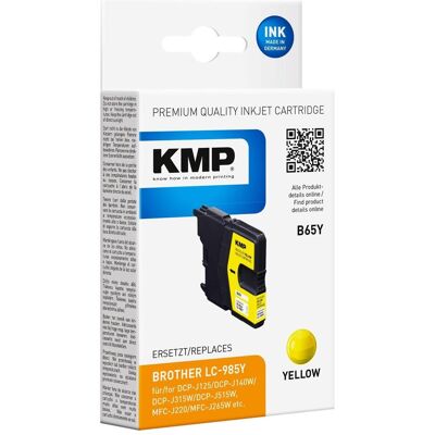 KMP, Cartouche d'impression, B65Y - 4.4 ml - jaune - compatible - (Y) - Publicité KMP, Cartouche d'impression, B65Y - 4.4 ml - jaune - compatible - (Y) - Publicité