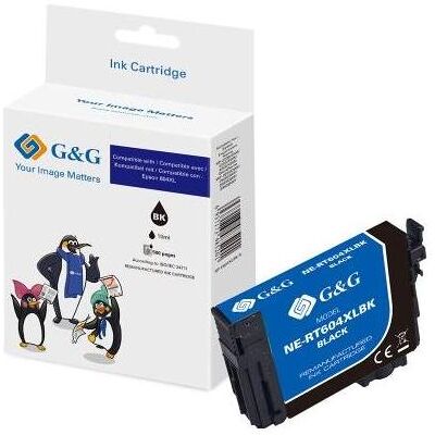 G&G, Cartouche d'impression, Druckerpatrone Schwarz BK kompatibel mit Epson 604XL (CF) - Publicité G&G, Cartouche d'impression, Druckerpatrone Schwarz BK kompatibel mit Epson 604XL (CF) - Publicité