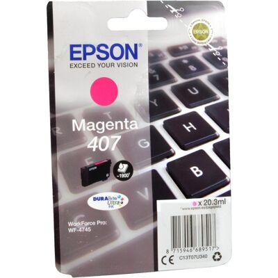 Epson Cartouche d'impression, 407 (M) - Publicité Epson Cartouche d'impression, 407 (M) - Publicité
